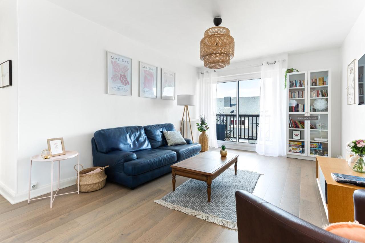 滨海图维列Le Cosy Avec Piscine, Balcon Et Parking公寓 外观 照片