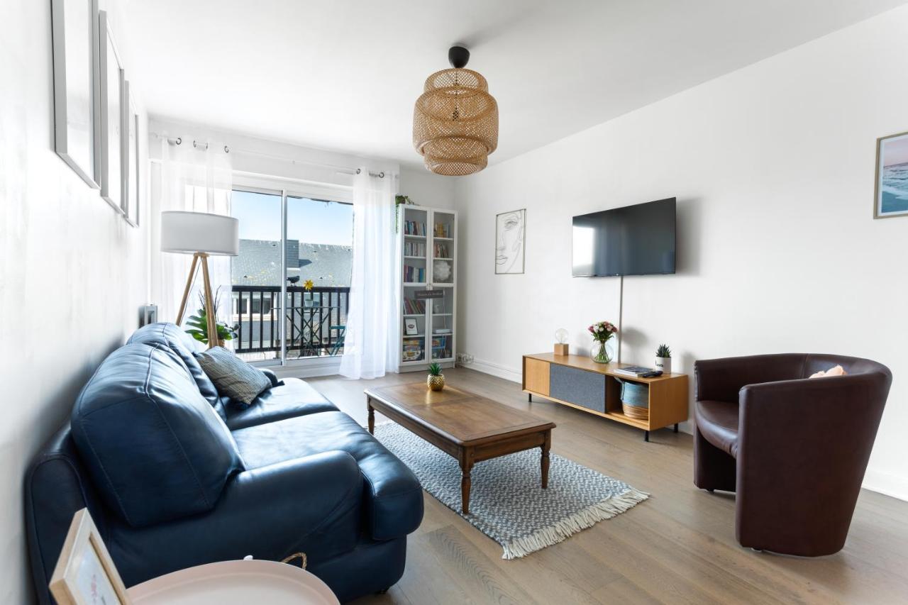 滨海图维列Le Cosy Avec Piscine, Balcon Et Parking公寓 外观 照片